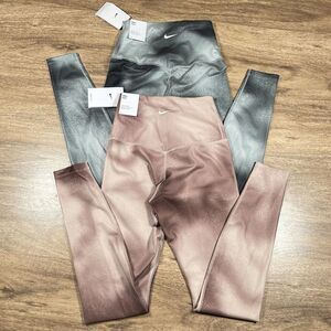 NWT Nike One Women's XS Ombre‎ Multicolor Workout Leggings LOT OF 2 PAIR